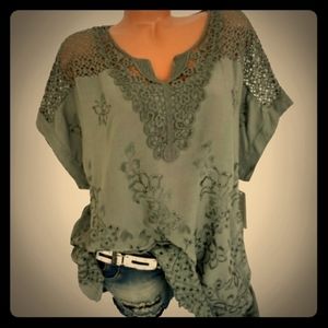 Green Summer Blouse